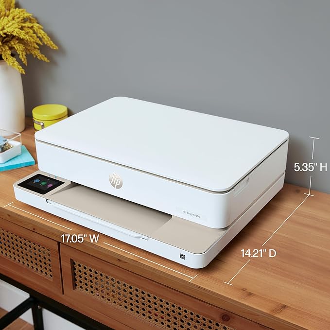 HP Envy 6155e Wireless All-in-One Color Inkjet Printer, Print, scan, Copy, Duplex Printing Best-for-Home, 3 month Instant Ink trial included (714L5A)-DeskLoop Office
