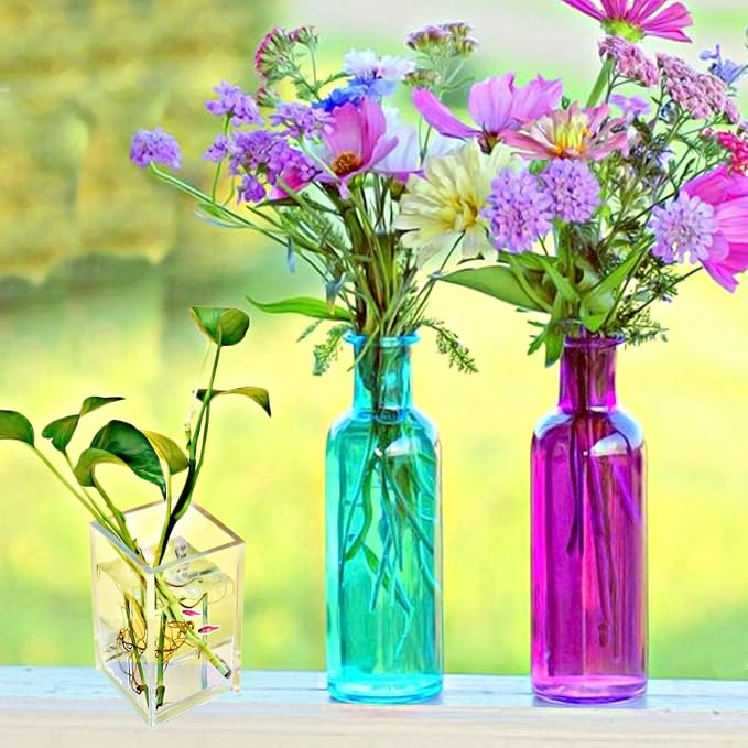 2 Pack Clear Acrylic Pencil Pen Holder Cup, Desk Accessories Holder, Makeup - Image 4