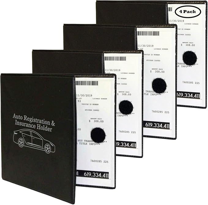 W4W Auto Registration Insurance & ID Card Holder by W4W