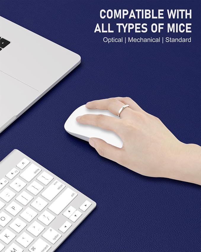 Desk Pad, 35.5" x 17" PU Leather Non-Slip Desk Mat Large Mouse Pad - Image 4