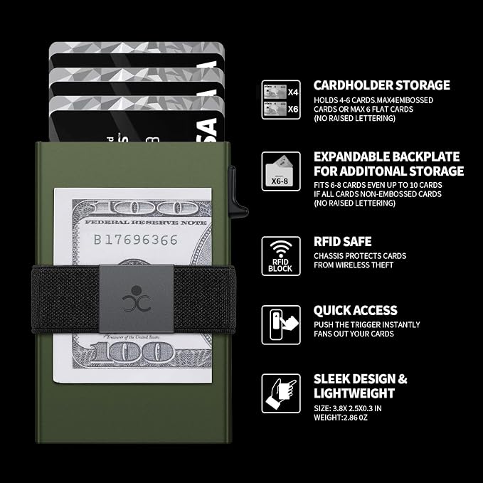 SEMORID Slim Aluminum Card Holder Wallet - Image 8