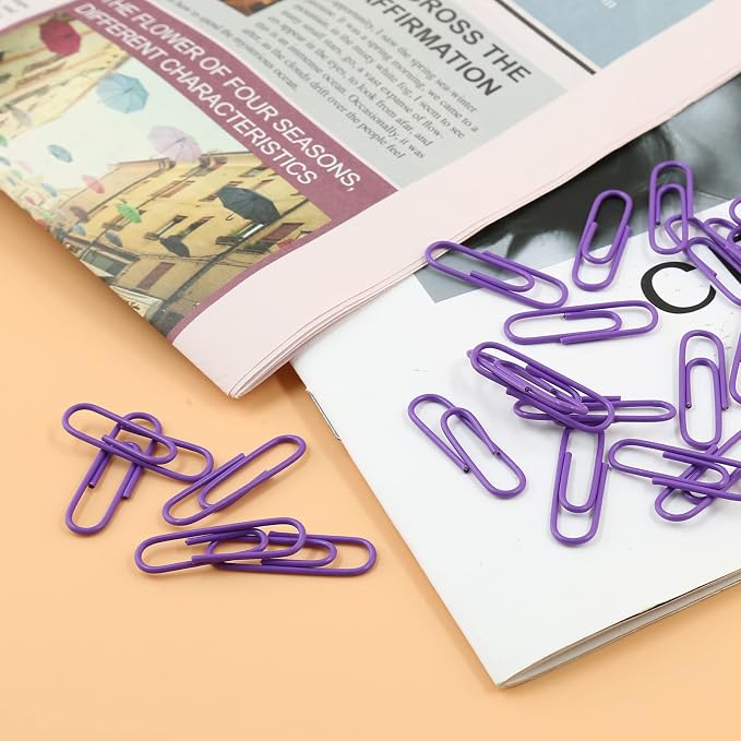 200 Pack Purple Paper Clips - Image 5