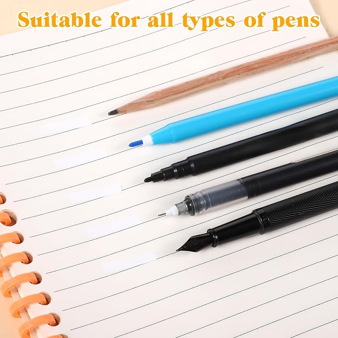 6 Pcs Correction Tape Pen Push-pull Protective Cover Comfortable Pen Shape - Image 7