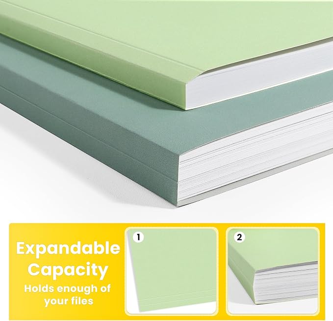 SUNEE File Folders, 18 Pack Manilla Folders 8.5 x 11, Colored File Folders Home - Image 5