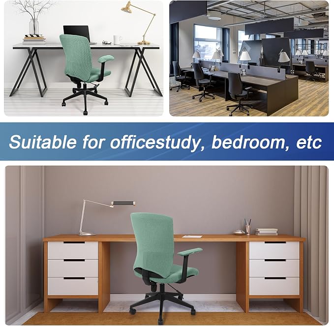 Tallew 4 Pcs Office Chair Covers Set Computer Universal Protective Stretchable - Image 7