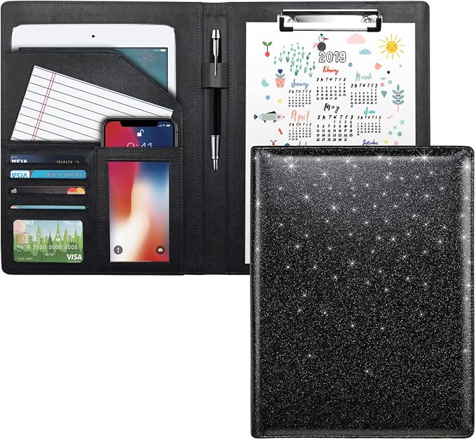 Glitter Portfolio Case, Bling Padfolio Cover by WAVEYU