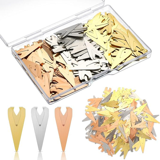180 Pcs Metal Bookmarks Bulk, Mini Steel Page Markers, Bookdarts Style by Unknown