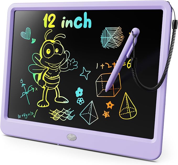KOKODI LCD Writing Tablet, 12 Inch Colorful Toddler Doodle Board Drawing Tablet by WhereKidsLearnThroughPlay
