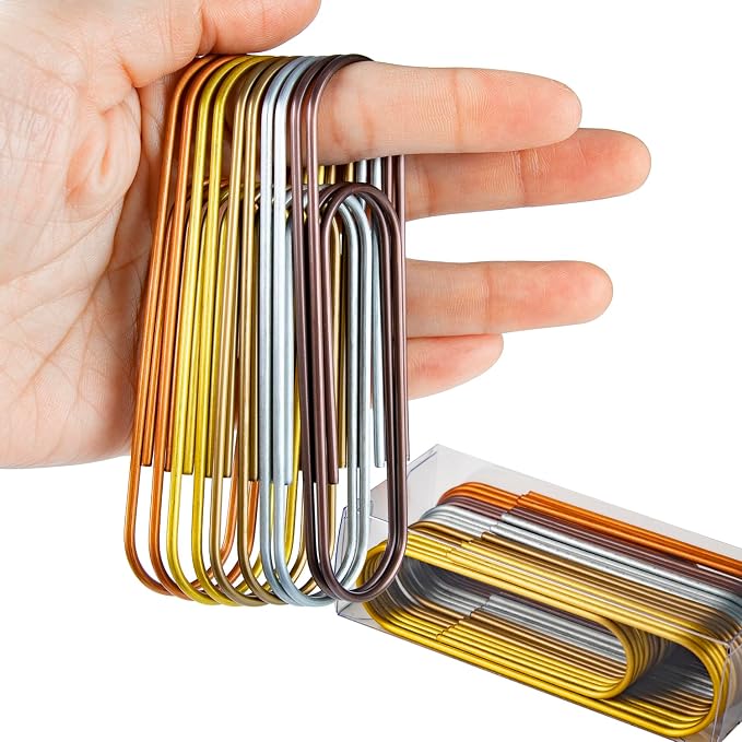 4" Inch Big Paper Clips by Timenu
