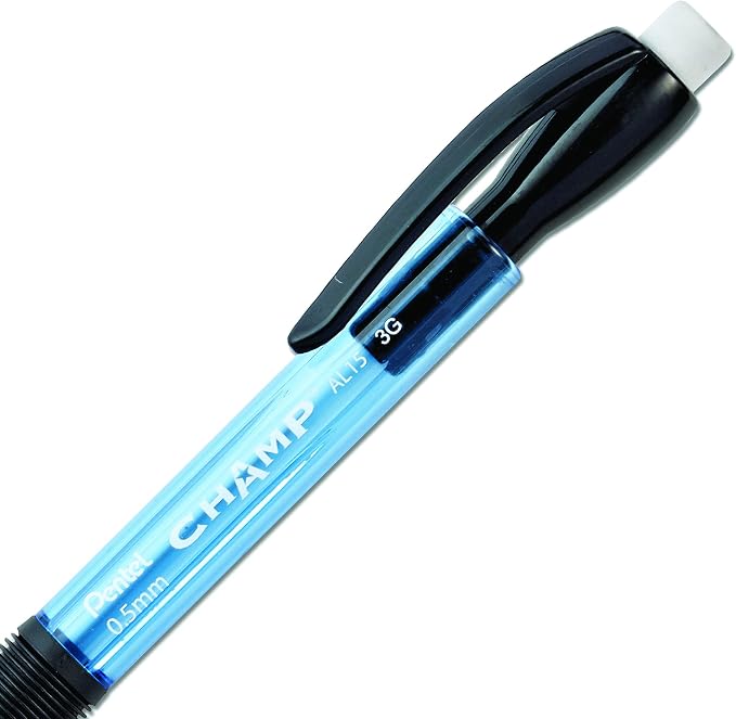 Pentel Champ Pencil, Automatic Pencil, 0.5mm Lead Size, Box of 12 - Image 4