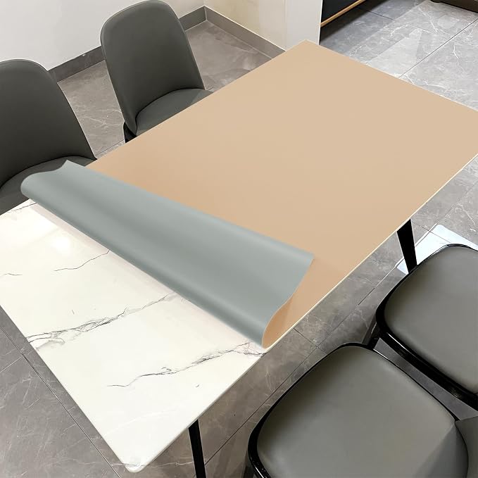Zinkooat Leather Table Cover, 1.8mm Thick, 30x48 Inch Desk Cover, Large Desk Mat by Zinkooat