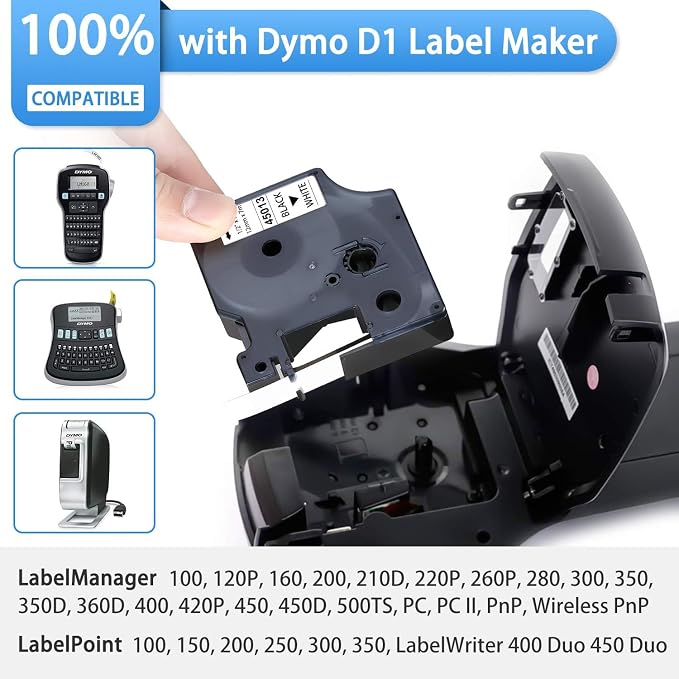 3-Pack Label Maker Tape Compatible - Image 2