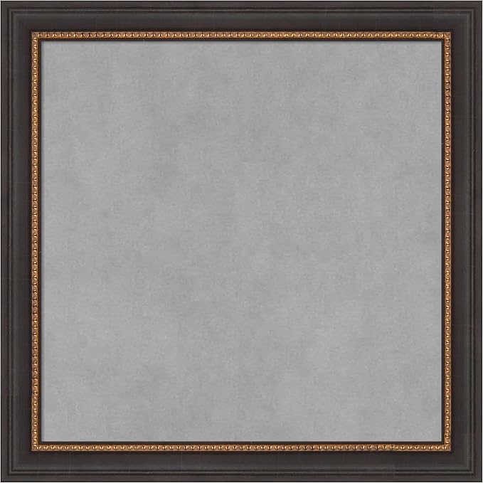 Amanti Art Black Framed Magnetic Board 19x19 Small Vision Board by AmantiArt