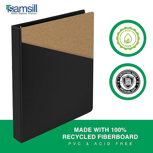 Samsill 0.5 Inch 3 Ring Binders, Made in USA, Economy Round Ring, 100 Sheet - Image 5