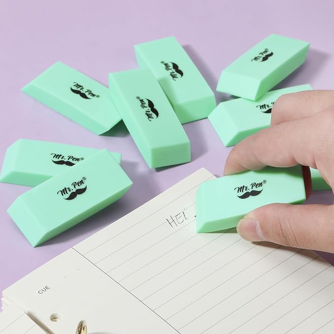 Mr. Pen- Pencil Eraser, 12 Pack, Art Sketching, Clean Smudge-Free Correction - Image 7
