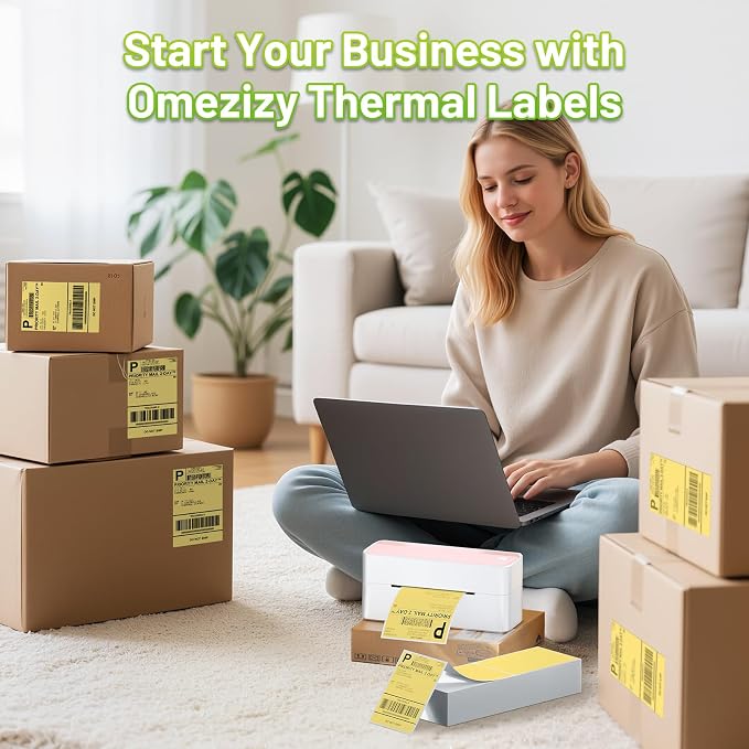 4x6 Thermal Labels, Shipping Address Label | Yellow Labels Compatible - Image 5
