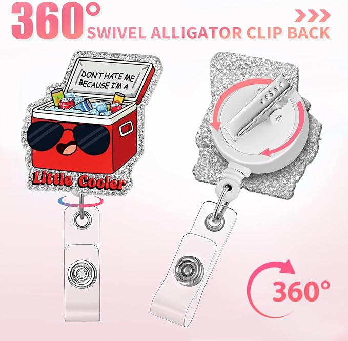 Aoryalps Retractable Badge Reel Holder Retractable - Image 4