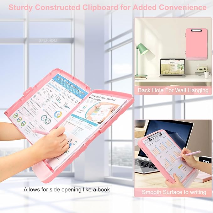 SFLHHDM Clipboard with Pen Holder, Legal Size Nursing Clipboards with Storage - Image 5