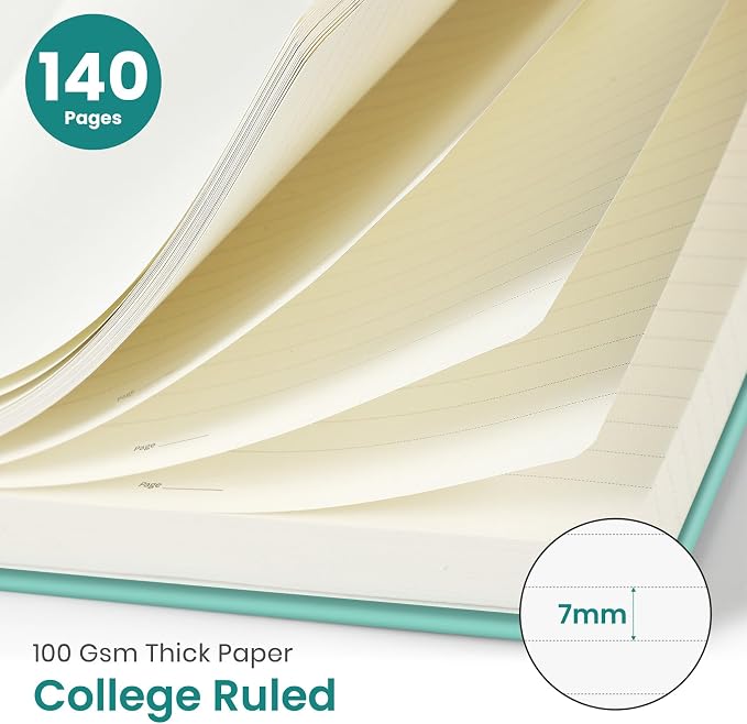 Taja Lined Spiral Journal Notebook - Image 2