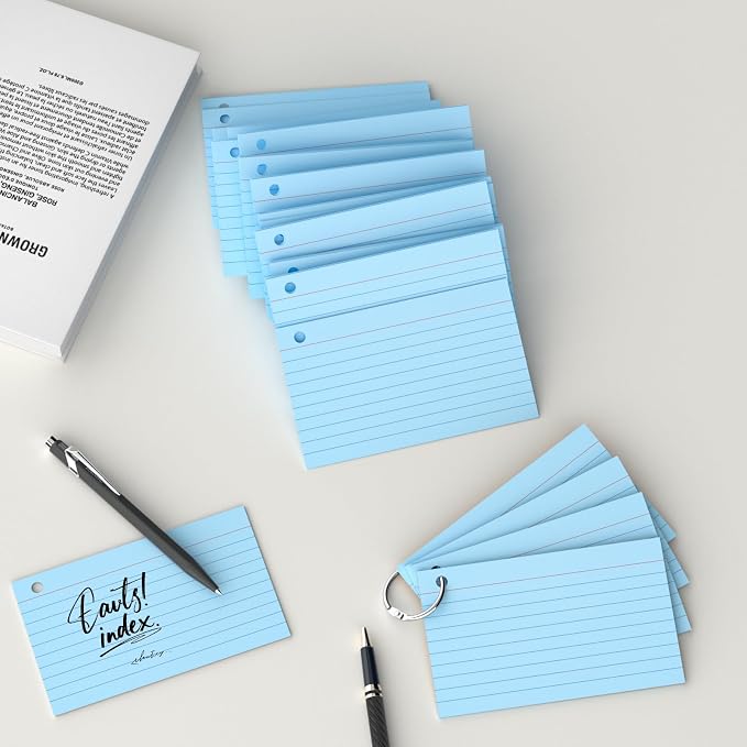 250 Count Blue Index Cards 3x5 Inch - Image 5