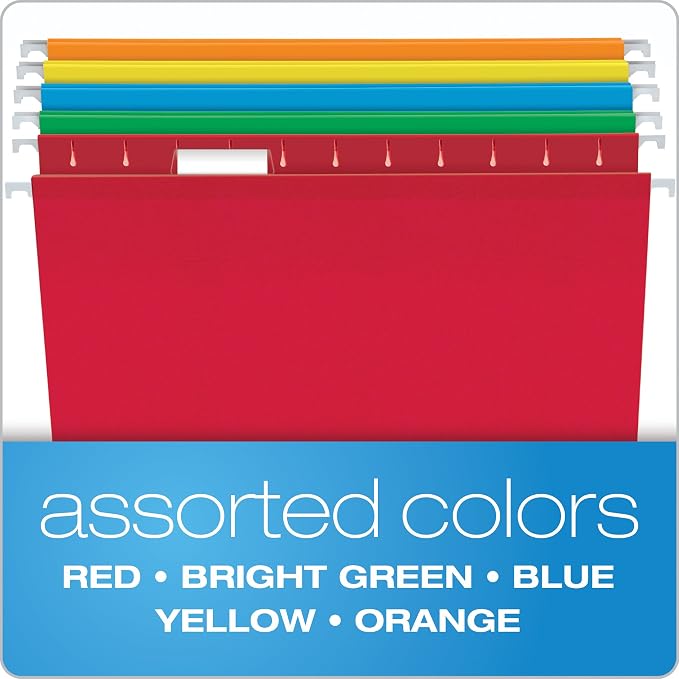 Pendaflex Hanging File Folders, 25 Pack, Letter Size, 5 Tab Positions, - Image 3