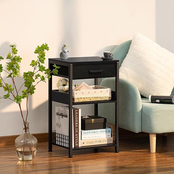Lerliuo Pure Black Printer Table - Image 2
