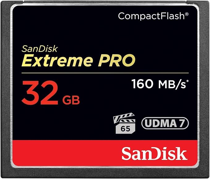 SANDISK 32GB Extreme PRO CompactFlash Memory Card UDMA 7 Speed Up To 160MB/s by Unknown