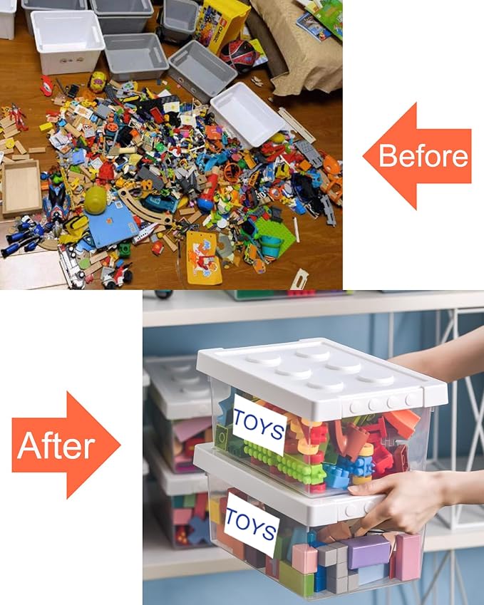 60PCS Labels for Storage Bins, 6 X 4 Inch Removable Labels for Storage Bins - Image 5
