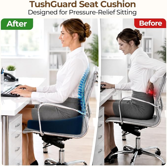 TushGuard Ergonomic Donut Pillow Seat Cushion - Image 4