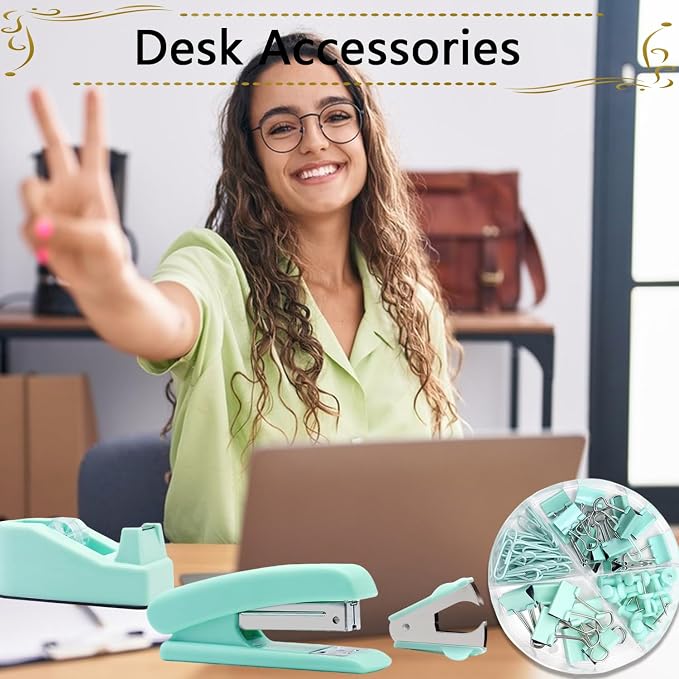 Office Supplies, Stapler and Tape Dispenser Set - Image 4