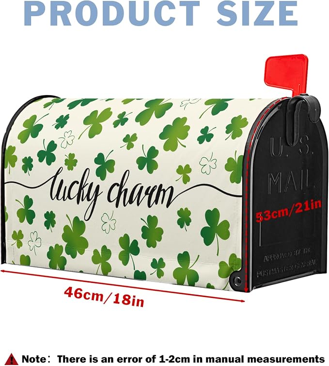St Patrick's Day Mailbox Covers Magnetic Standard Size St Patricks Day Lucky - Image 4