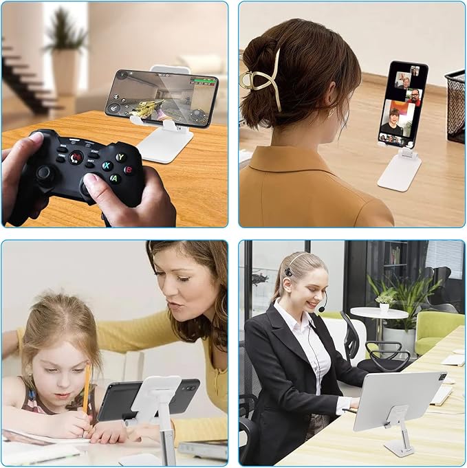 Cell Phone Stand for Desk, Angle & Height Adjustable Phone Holder, | Fully - Image 5