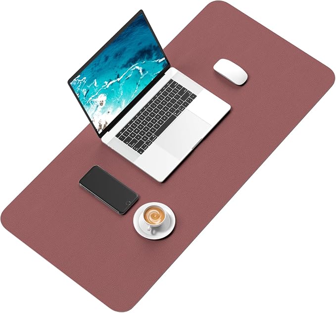 Hsurbtra Desk Pad, XL Extended Mouse Pad, Waterproof Desktop Blotter Protector - Image 2