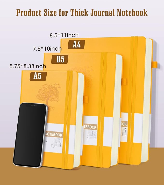 Lined Journal Notebook, 365 Pages A4 Large Journals - Image 2