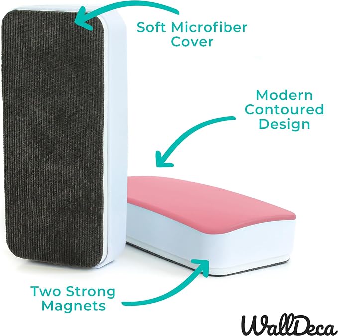 WallDeca Dry Eraser, Felt Bottom Surface Whiteboard Cleaner, Dry Wipe Board - Image 3