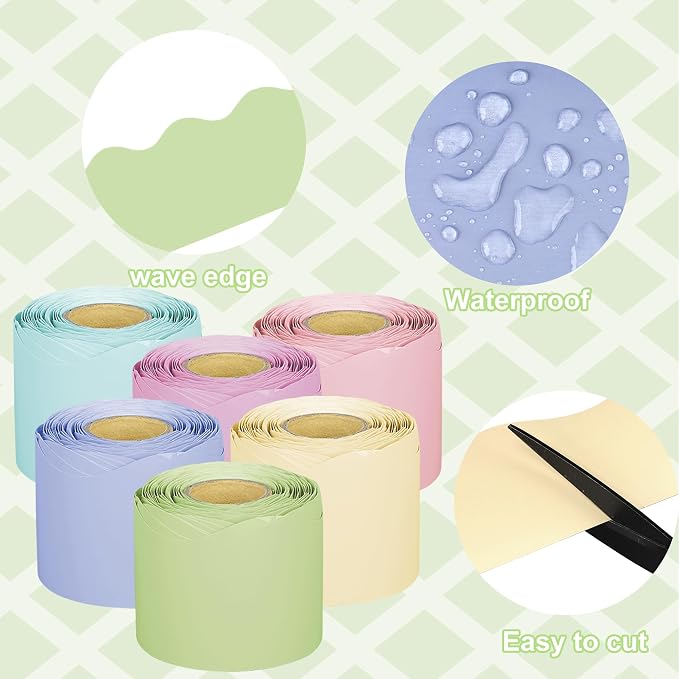 240Ft Pastel Bulletin Board Borders Colorful Classroom Border Trim Pastel - Image 3