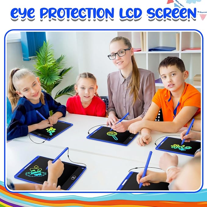 Zhehao 24 Pieces LCD Writing Tablet Doodle Board 8.5 Inch Colorful Reusable - Image 4