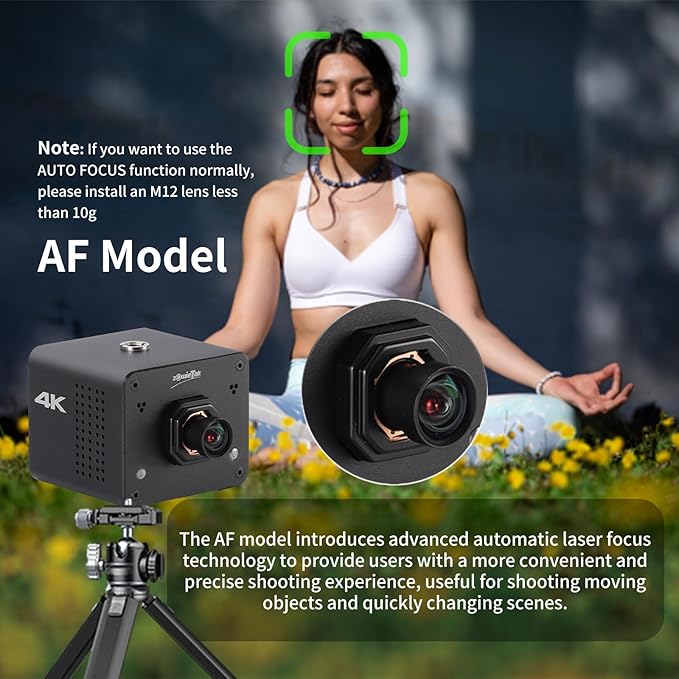 4K Native NDI|HX3 POV Box Camera PoE, Simultaneously HDMI & SDI Output, RTSP/RTMP(s)/SRT, Standalone Live Streaming to YouTube/Facebook/Twitch for Webcast, Meeting, Teaching & Gaming (M12 AF)-DeskLoop Office