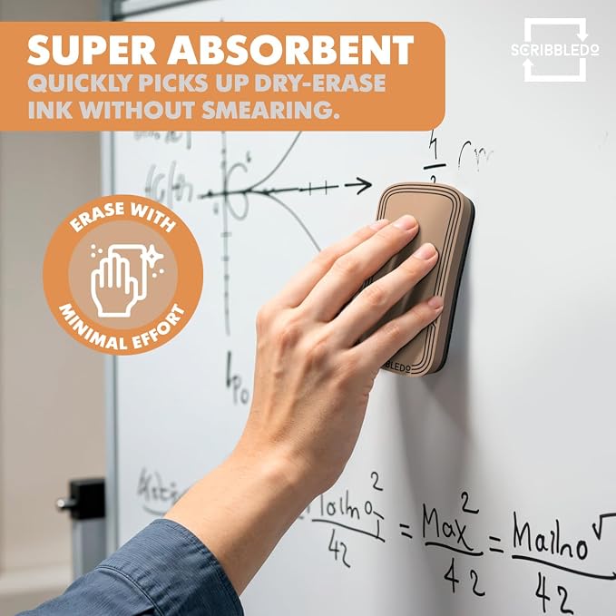 SCRIBBLEDO Boho Magnetic Dry Erase Eraser - Image 6