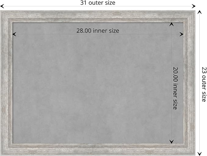 Amanti Art Silver Framed Magnetic Board 23x31 Medium Vision Board - Image 4
