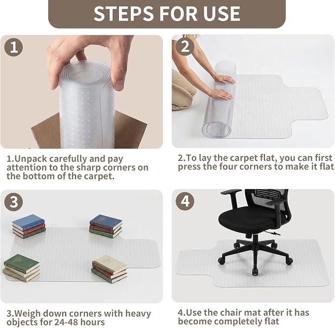 Office Chair Mat for Low Pile Carpeted Floors - Image 8