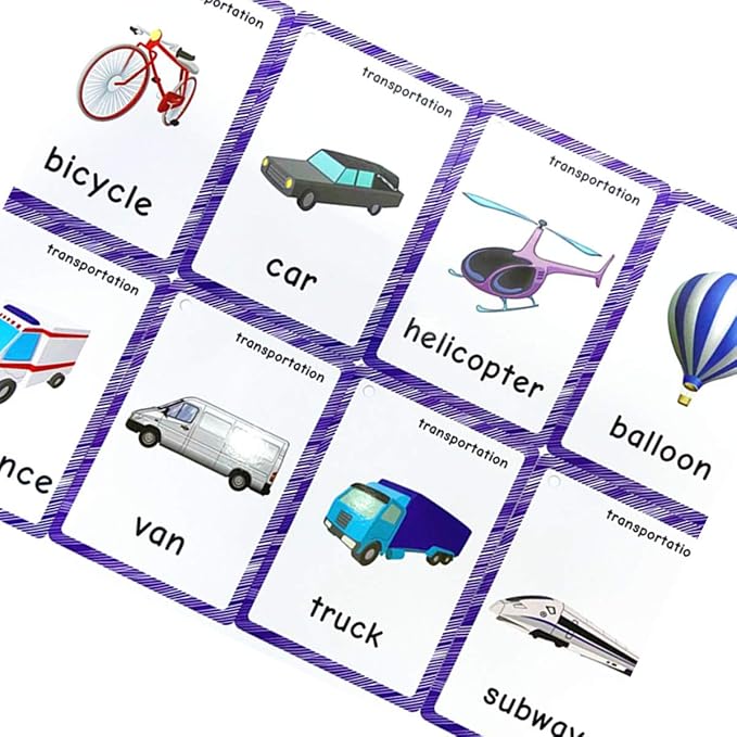 SANTSUN Set of Transportation Flashcards - Image 4