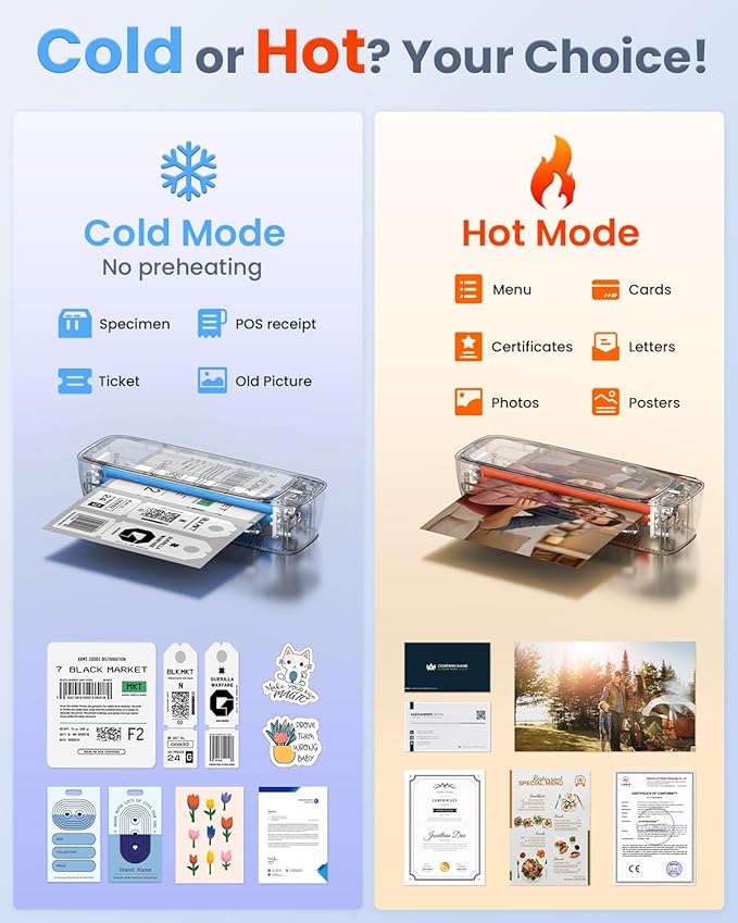 13 Inch Laminator Machine 11x17 with Laminating Sheets Personal Laminator for Teachers, 60S Warm Up Cold Thermal Lamination Machine for Home Office, A3 Laminating Machine Portable Paper Laminate Kit-DeskLoop Office