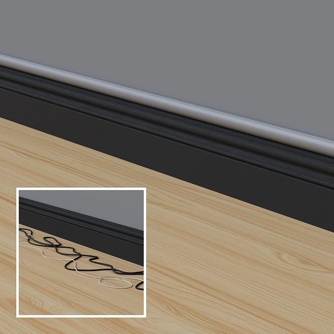 D-Line 157in Cord Cover Kit, Self-Adhesive Wire Hiders, Cable Raceway to Hide - Image 6