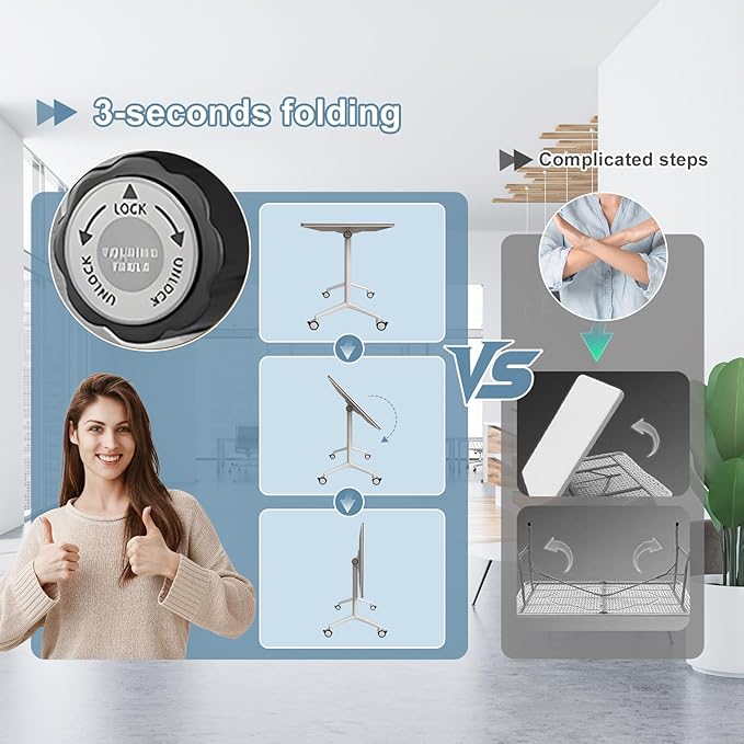 4Pack Folding Conference Room Table, Modern Conference Tables with Silent Wheels, Large Rectangular Mobile Training Tables for Office Classroom, Foldable Modular Seminar Table White (L63in)-DeskLoop Office