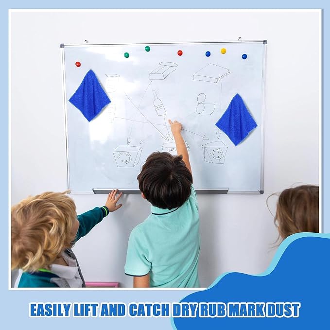 Nuenen 24 Packs Magnetic Cleaning Cloth Microfiber Dry Erase Eraser Magnetic - Image 5