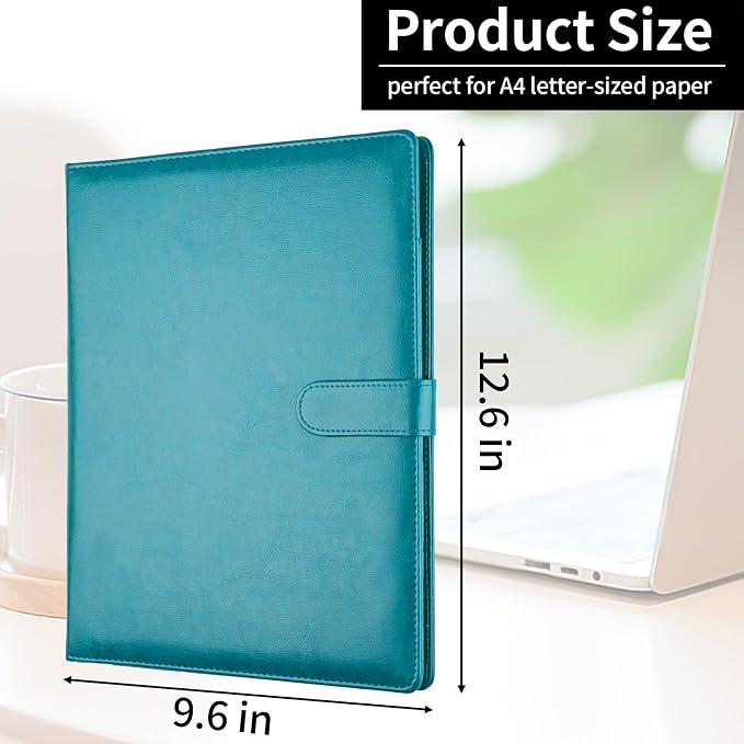 Professional Padfolio with Clipboard, Faux Leather Portfolio Folder Binder - Image 7