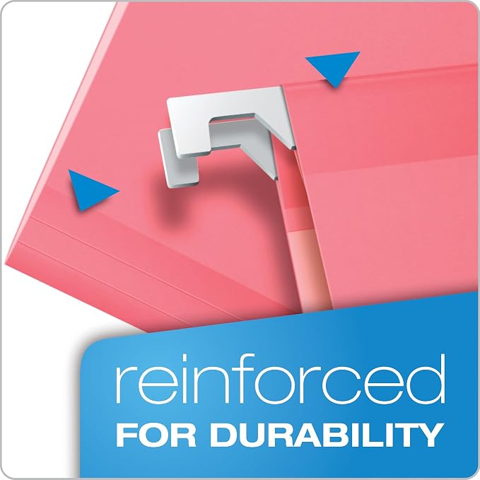 Pendaflex Reinforced Hanging File Folders, Letter Size, 1/5 Cut - Image 2