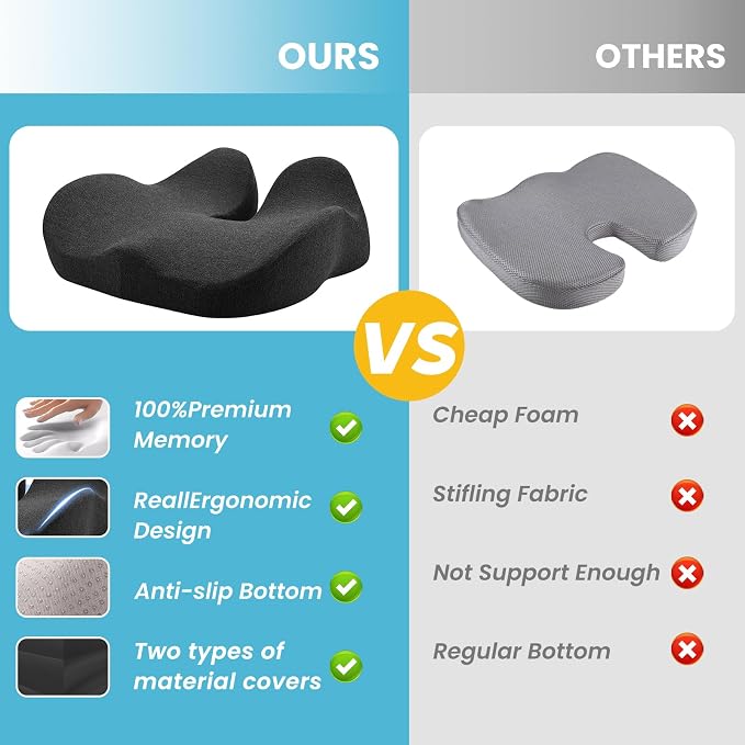 Seat Cushion, Ergonomic Chair Cushions - Image 3