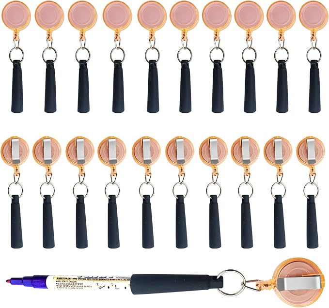 Duty Retractable Pull Pen Holder -Thick Nylon Cable- Ideal - Image 7